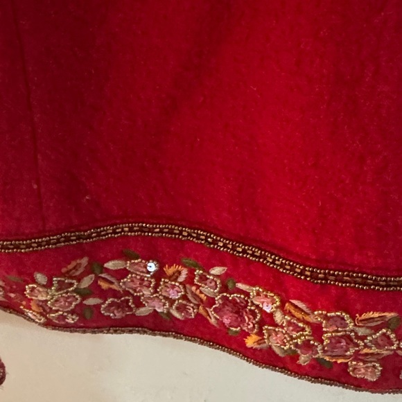 Talbots Red Embroidered Women's Blazer - Picture 4 of 5